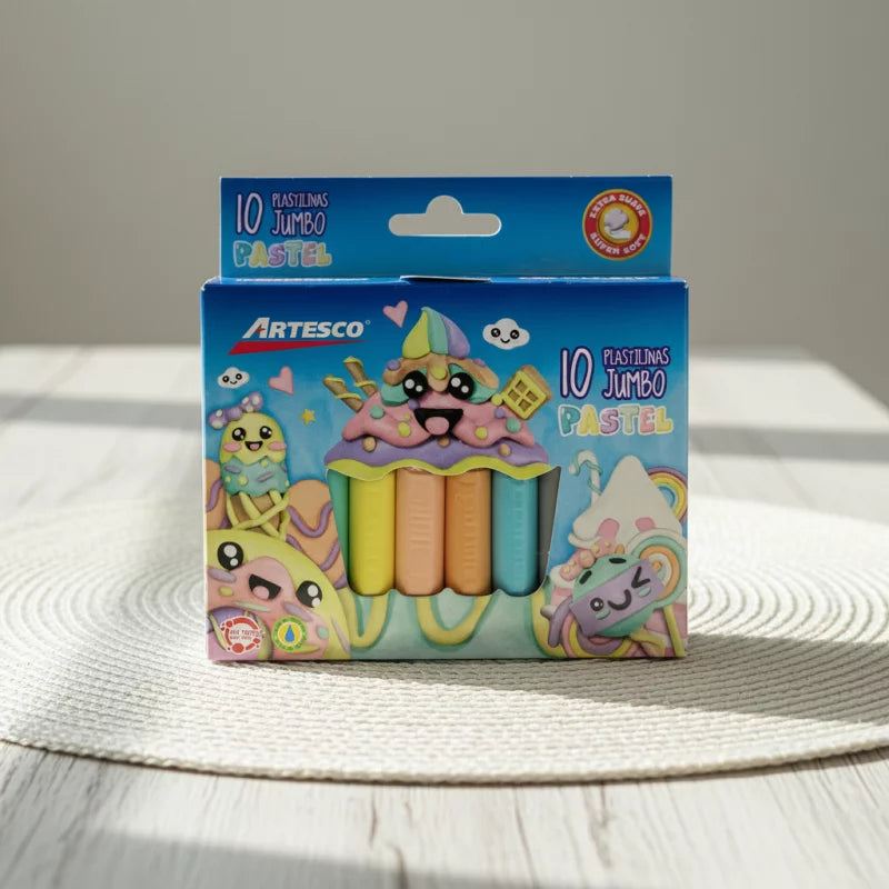 Plastilina Artesco x10 Pastel | CD 051897
