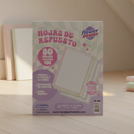 Hojas de Repuesto Primavera 80 Hojas | CD 410242