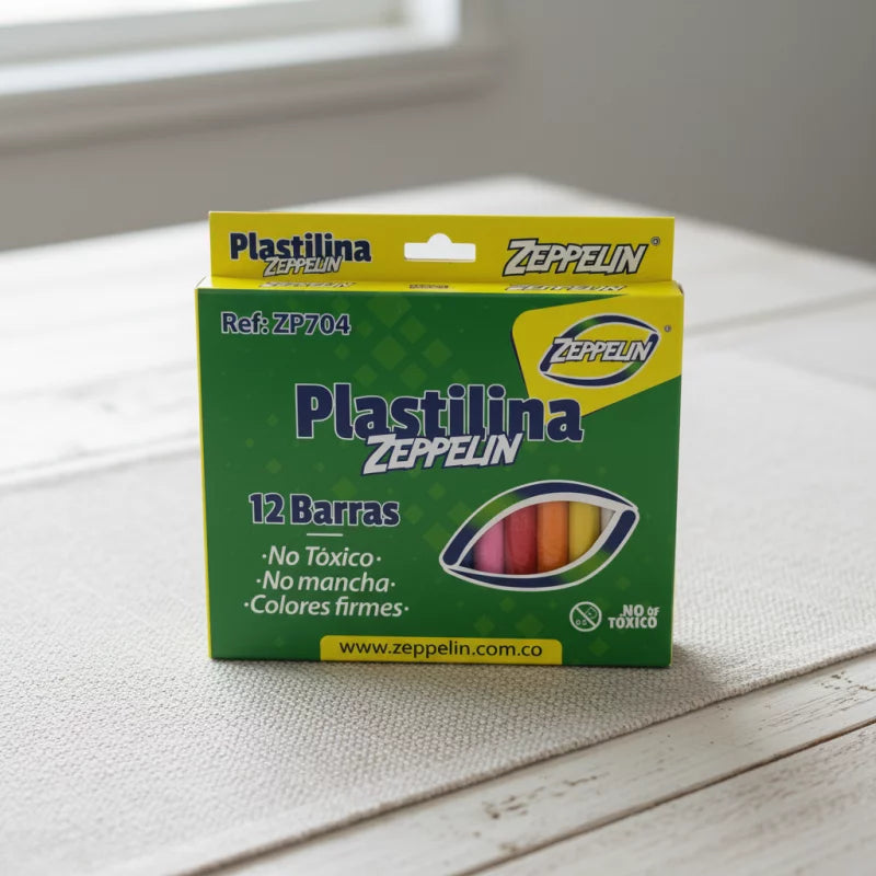 Plastilina 12 Barras ZP704 Zeppelin | CD 0553
