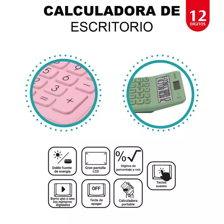 Calculadora 12 Dígitos Offi Esco | CD 051808