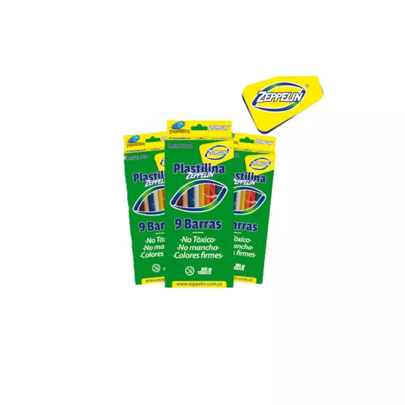 Plastilina 9 Barras Larga Zeppelin | CD 0555