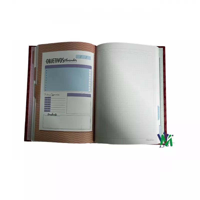 Agenda Cosida 7 Materias Primavera Pequeña 95 | CD 010140