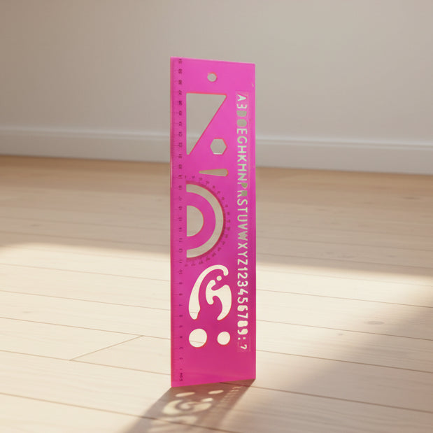 Regla Letras y Figuras 30cm | CD 041961