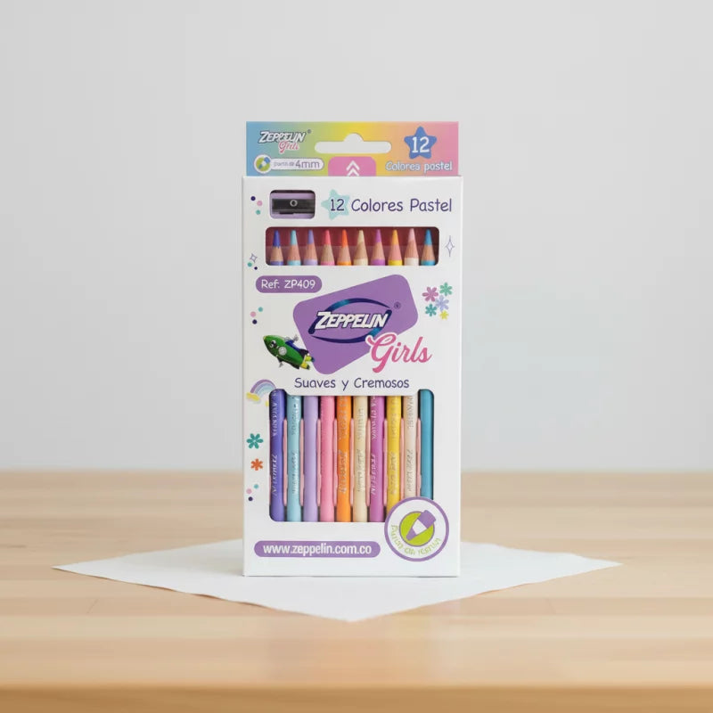Colores Zeppelin Pastel x12 | CD 4417