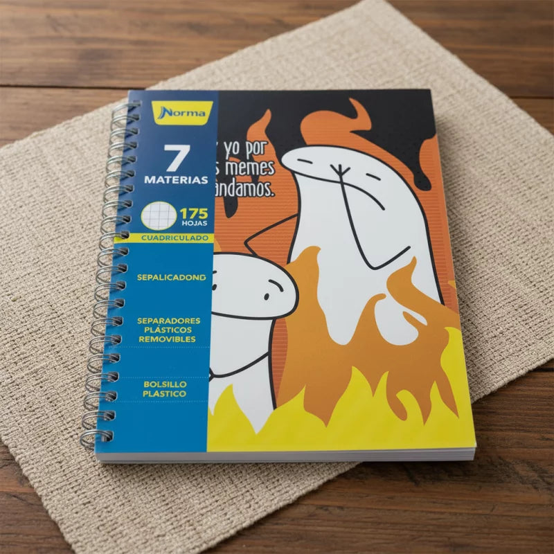 Agenda Argollada 7 Materias Grande 105 Norma | CD 041941
