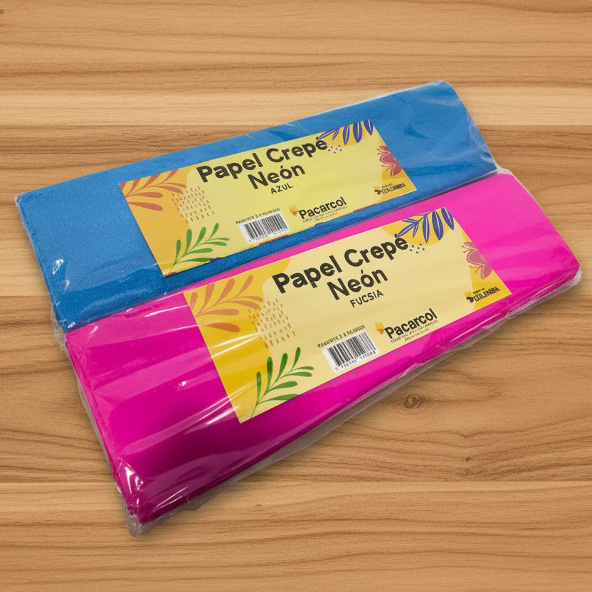 Papel Crepe Neon x8 | CD 070395