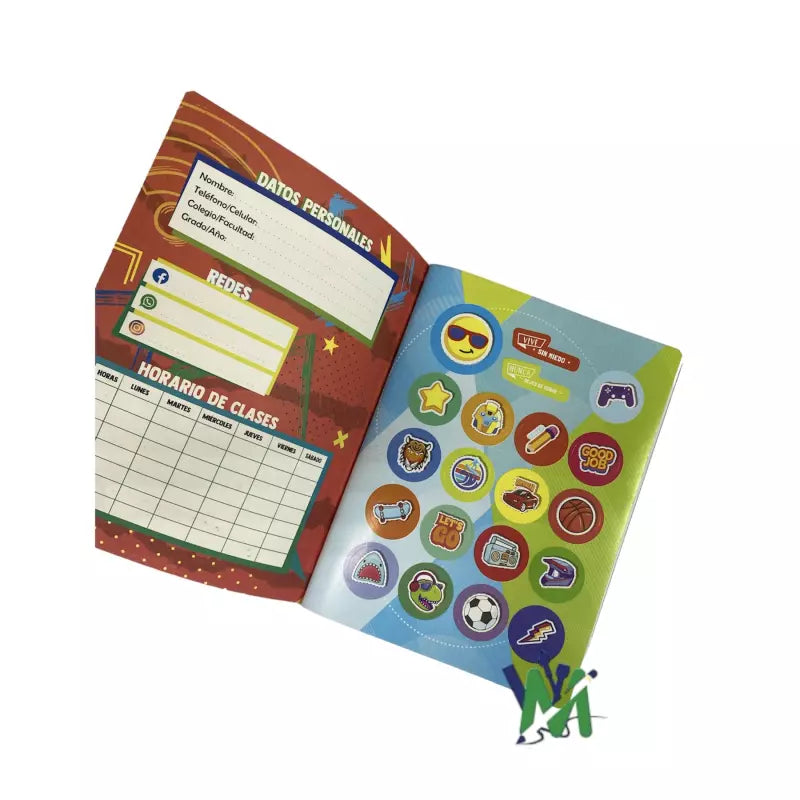 Cuaderno Neon Cosido 100h | CD 010018