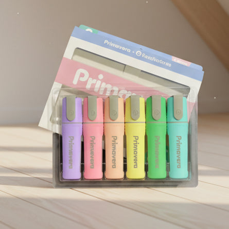 Resaltador Pastel Primavera x6 | CD 040035