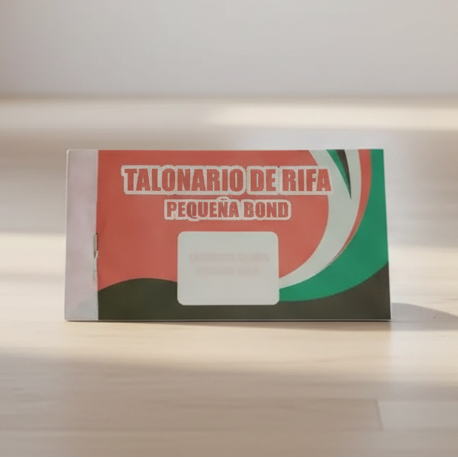 Talonario de Rifa Bond Pequeño | CD 062130