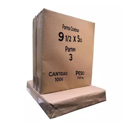 Forma Continua 9 1/2 x 5 1/2 3 Partes 2.000 Hojas | CD 050345