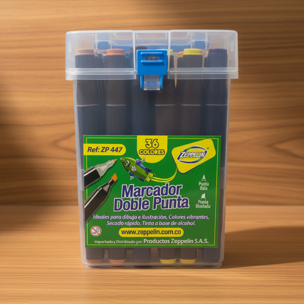Marcador Zeppelin Doble Punta x36 ZP447 | CD 4813