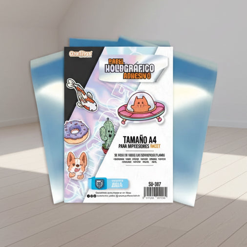 Papel Holográfico Adhesivo Grafitos | CD 05431