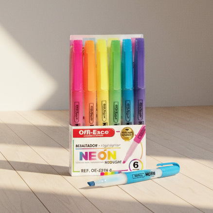 Resaltador Offi Esco Neon OE-531N x6 | CD 060977